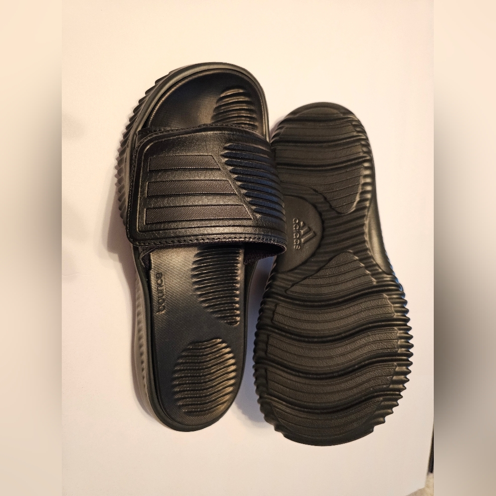 adidas Black Slide Sandals for Men - Picture 6 of 7